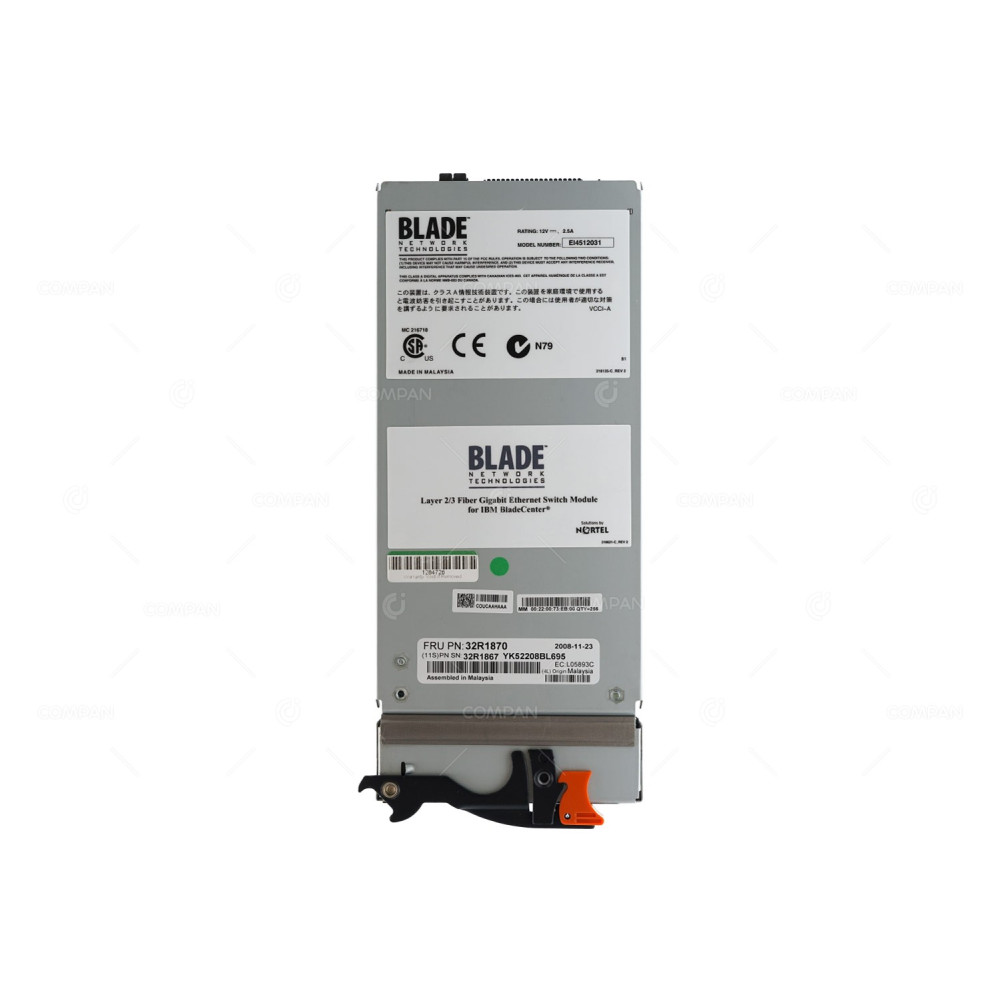 32R1870 IBM 6 PORT SFP BLADE OEM LAYER 2/3 COPPER MODULE